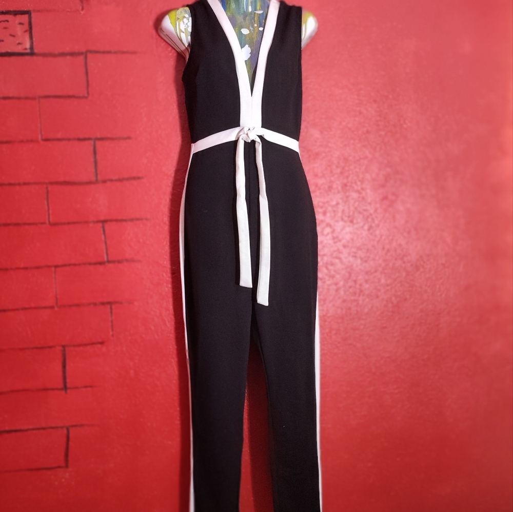 Black and white romper